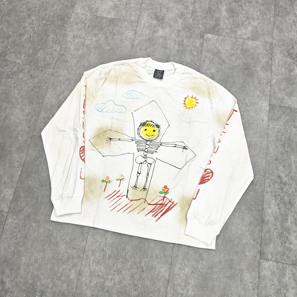 Yao Fashion Streetwear Loose Vintage Casual Cotton Long Sleeve Tops Tee Oversize Retro Dirty Style Y2k T Shirt For Men Unisex
Yao Fashion Streetwear Loose Vintage Casual Cotton Long Sleeve Tops Tee Oversize Retro Dirty Style Y2k T Shirt For Men Unisex