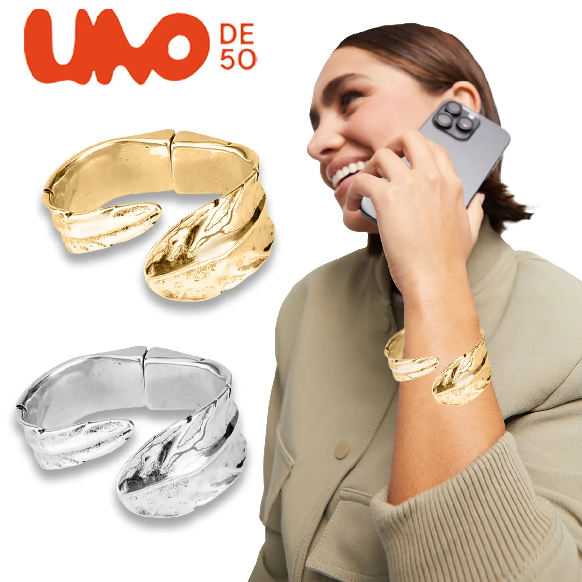 UNODE50 Bracelet Irregular texture design, high-end feel, simple and popular Spanish fashion brand
UNODE50 Bracelet Irregular texture design, high-end feel, simple and popular Spanish fashion brand