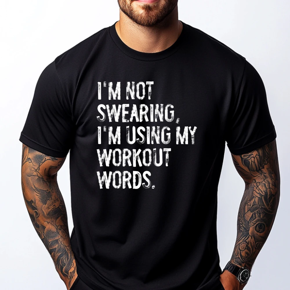 I'm Not Swearing I'm Using My Workout Words Funny Gym Fashion T Shirt Men Band Tshirts St Patrick's Day Wholesale Tshirts
I'm Not Swearing I'm Using My Workout Words Funny Gym Fashion T Shirt Men Band Tshirts St Patrick's Day Wholesale Tshirts