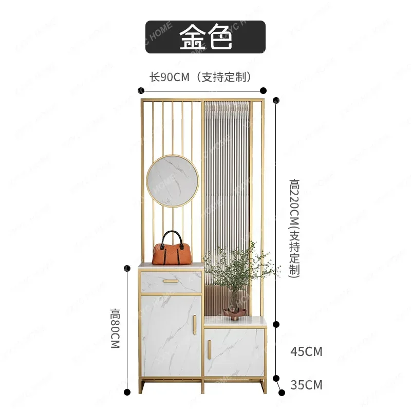Home shoe cabinet screen integrated light luxury living room entrance Changhong glass decorative partition
Home shoe cabinet screen integrated light luxury living room entrance Changhong glass decorative partition
