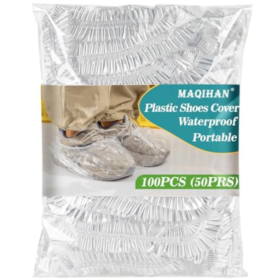 60 Pack 30 Pairs Shoe Covers - Boot Covers Plastic Portable Disposable Waterproof Shoe Covers for Men and Women Fits All Sizes
60 Pack 30 Pairs Shoe Covers - Boot Covers Plastic Portable Disposable Waterproof Shoe Covers for Men and Women Fits All Sizes