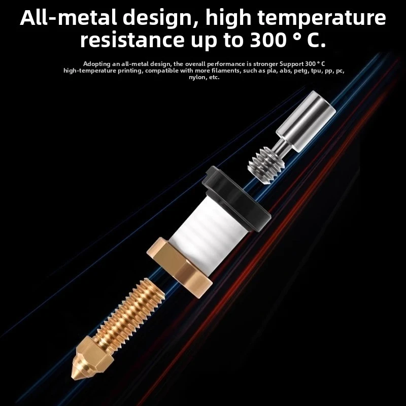 3D printer accessories are suitable for high-flow high-speed printing of K1/K1 Max/Ender3 V3 KE ceramic hot-end nozzles
3D printer accessories are suitable for high-flow high-speed printing of K1/K1 Max/Ender3 V3 KE ceramic hot-end nozzles