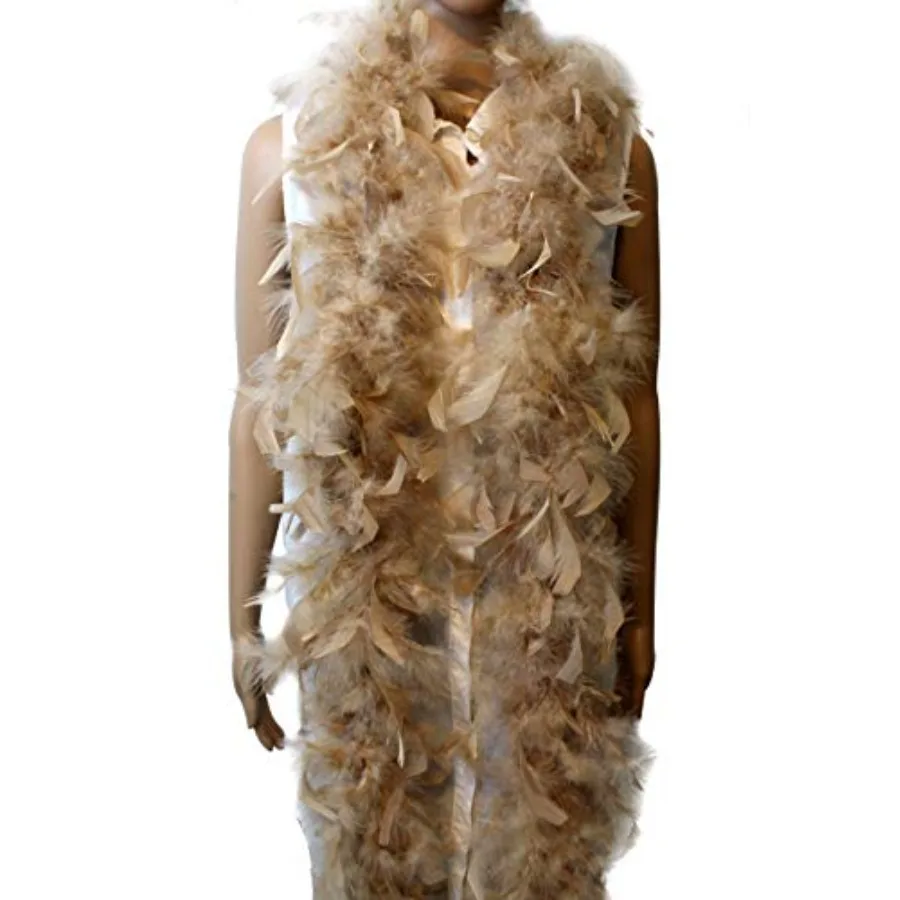 40 Gram 72" Long, Turkey Chandelle Feather Boa, Dancing Wedding Crafting Party Dress Up, Halloween Costume Decoration brown col
40 Gram 72" Long, Turkey Chandelle Feather Boa, Dancing Wedding Crafting Party Dress Up, Halloween Costume Decoration brown col