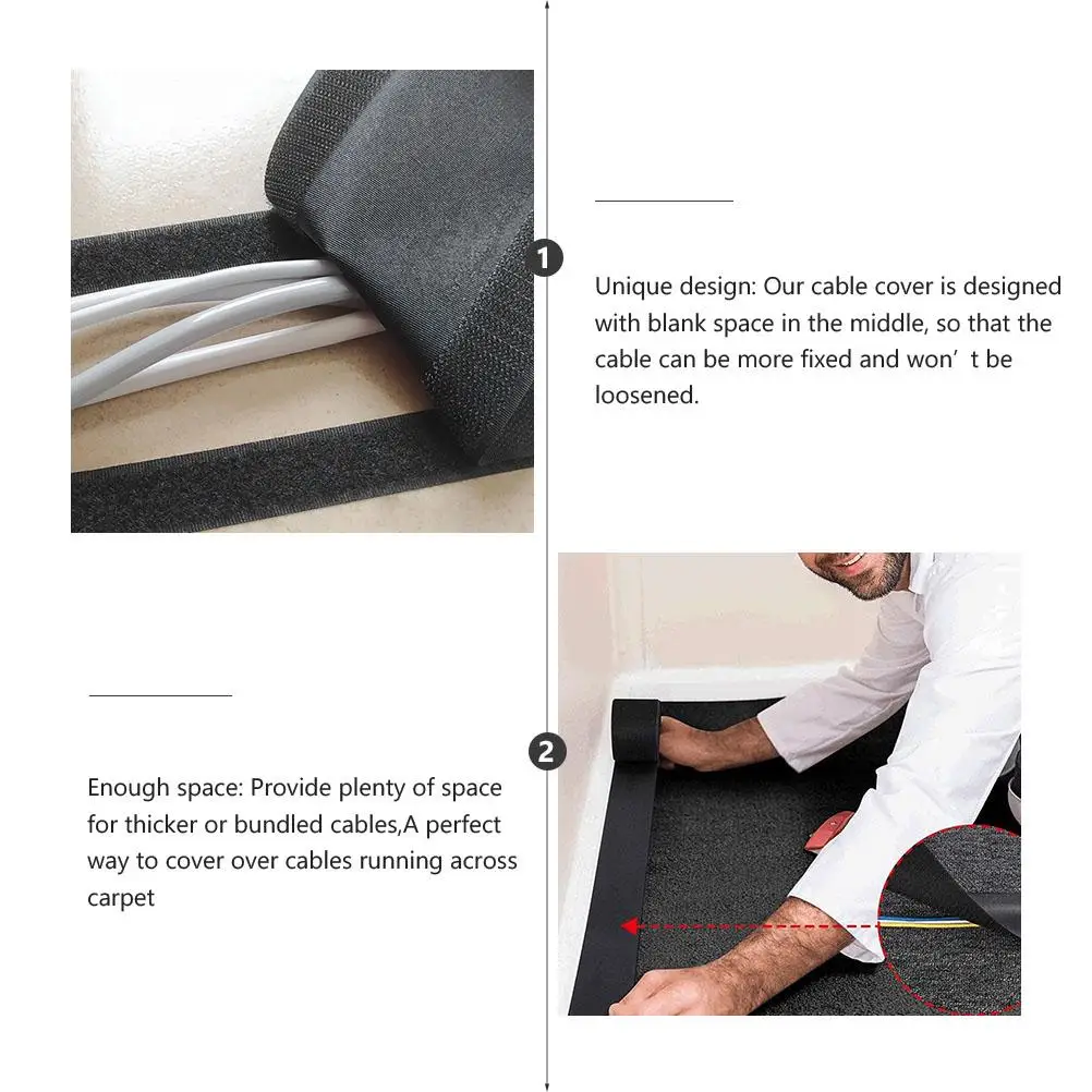 3M Tape Cable Floor Cover Large Adhesive Protective Wrapper for Carpet Hook Loop Strap Zero Accessories Reusable
3M Tape Cable Floor Cover Large Adhesive Protective Wrapper for Carpet Hook Loop Strap Zero Accessories Reusable