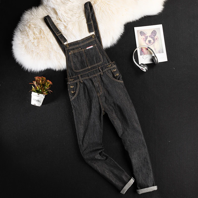 Loose Men's Overall Denim Jeans Washed Black Casual Fashion Workwear by Ameika Jie Chinese Trendy Brand Youth Straight Leg Jeans
Loose Men's Overall Denim Jeans Washed Black Casual Fashion Workwear by Ameika Jie Chinese Trendy Brand Youth Straight Leg Jeans