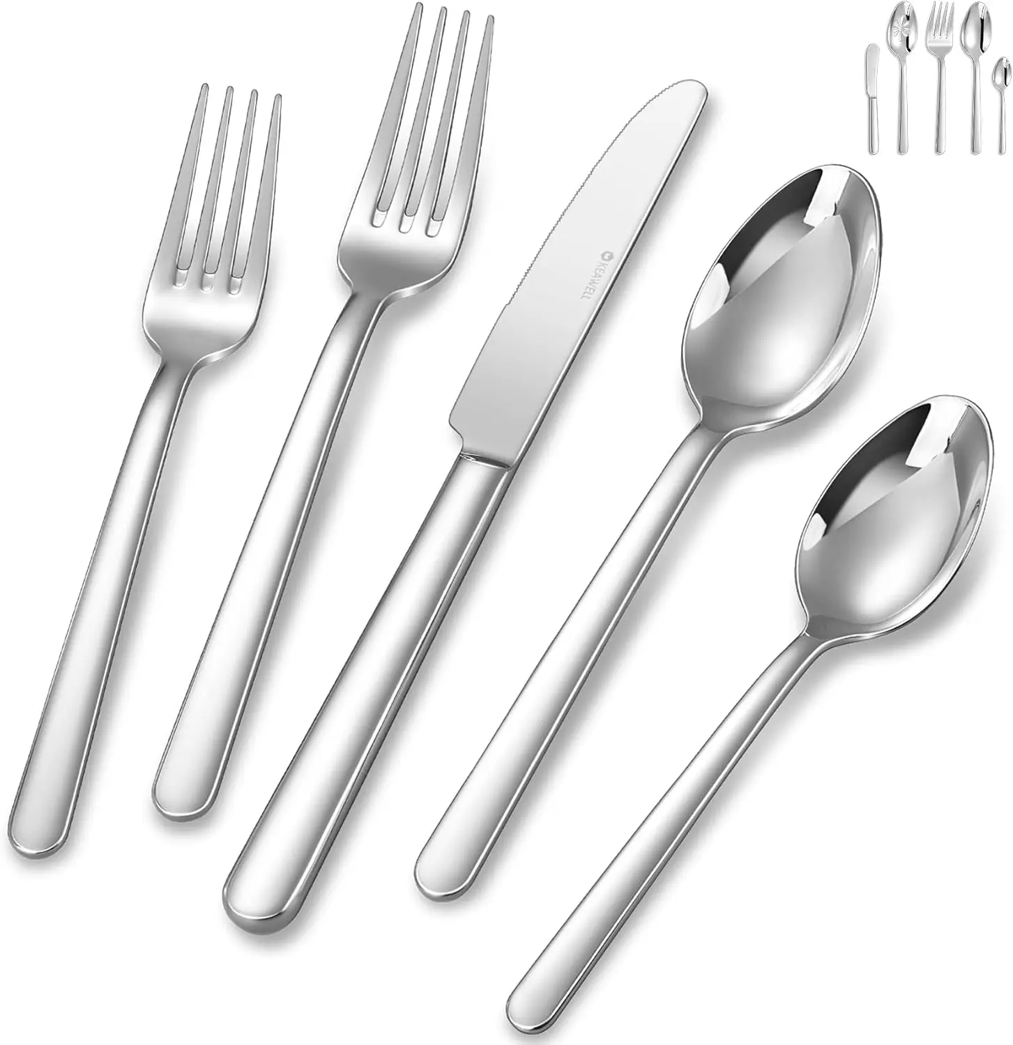 45-Piece 18/10 Stainless Steel Flatware Set, Mirror-Polished, Dishwasher Safe for Everyday Dining & Entertaining
45-Piece 18/10 Stainless Steel Flatware Set, Mirror-Polished, Dishwasher Safe for Everyday Dining & Entertaining