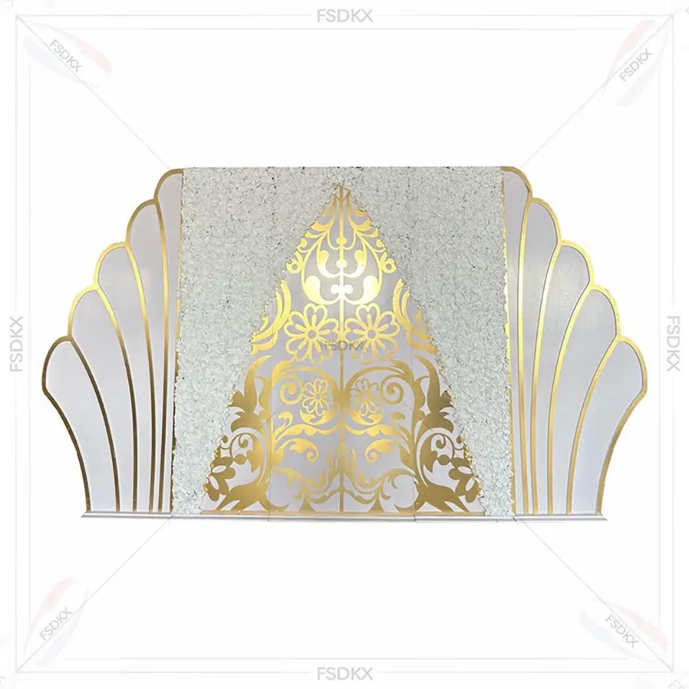Factory Custom White Flower Wall Acrylic Panel Gold Rim PVC Backdrop for Wedding Events Party Backdrop Decor
Factory Custom White Flower Wall Acrylic Panel Gold Rim PVC Backdrop for Wedding Events Party Backdrop Decor