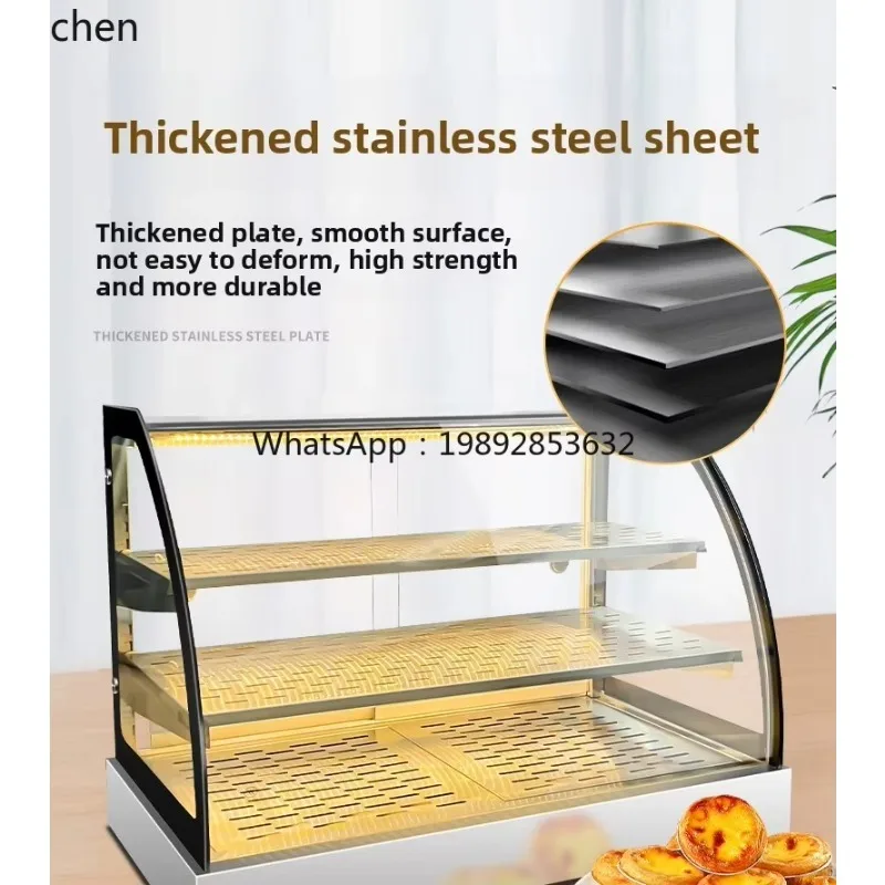 ZS insulation cabinet heating incubator egg tart bread glass food desktop small display cabinet
ZS insulation cabinet heating incubator egg tart bread glass food desktop small display cabinet