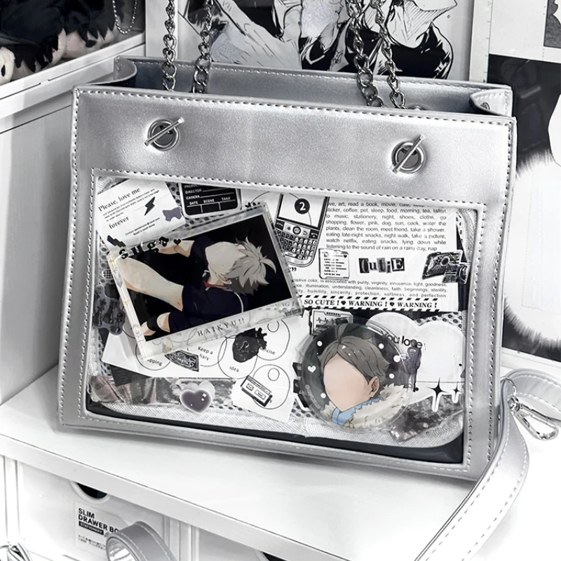 Vintage Y2k Aesthetic Casual Simple Shoulder Bag All Match Trendy Transparent Handbags Fashion Women Trendy Crossbody Ita Bags
Vintage Y2k Aesthetic Casual Simple Shoulder Bag All Match Trendy Transparent Handbags Fashion Women Trendy Crossbody Ita Bags