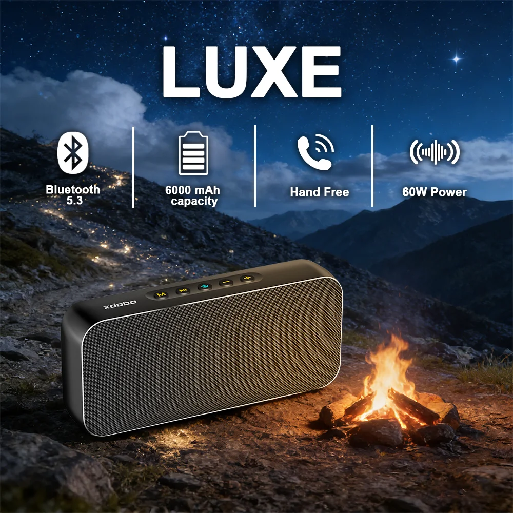XDOBO Bluetooth Speaker 60W Power Subwoofer Deep Bass Outdoor Camping Riding Home Cinema TV Soundbar Party Music Playing Box
XDOBO Bluetooth Speaker 60W Power Subwoofer Deep Bass Outdoor Camping Riding Home Cinema TV Soundbar Party Music Playing Box