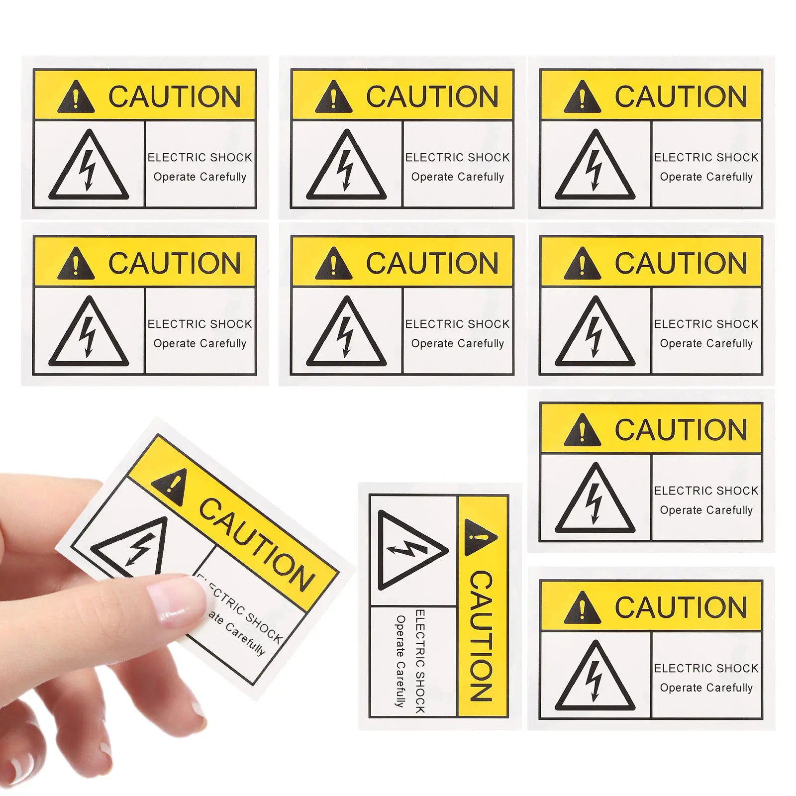 10Pcs Electrical Shock Warning Vinyl Stickers Adhesive High Voltage Caution Signs Strong Hold Easy Apply Electric Panel Decals
10Pcs Electrical Shock Warning Vinyl Stickers Adhesive High Voltage Caution Signs Strong Hold Easy Apply Electric Panel Decals