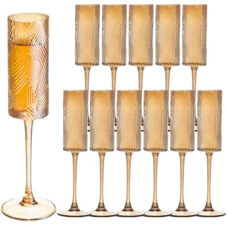 12 Pieces Champagne Flutes6 OZ Twill Pattern Striped Vintage Stem Glasses Stemware Wine Glasses Champagne Long Stem Drinking Co
12 Pieces Champagne Flutes6 OZ Twill Pattern Striped Vintage Stem Glasses Stemware Wine Glasses Champagne Long Stem Drinking Co