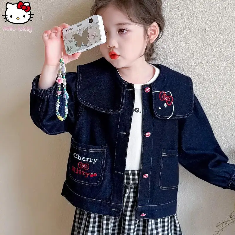 Anime Cartoon Hello Kitty Girls' Denim Jacket Children's Sanrio Spring Autumn New Fashion Casual Tops Kawaii Sweet Denim Coat
Anime Cartoon Hello Kitty Girls' Denim Jacket Children's Sanrio Spring Autumn New Fashion Casual Tops Kawaii Sweet Denim Coat