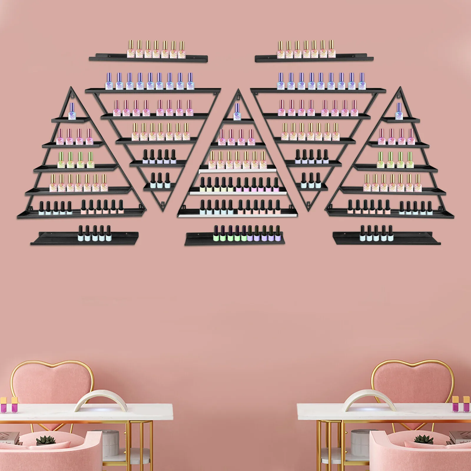 10PCS Triangular Nail Polish Racks, Wall-mounted Nail Polish Racks, 5-tier
10PCS Triangular Nail Polish Racks, Wall-mounted Nail Polish Racks, 5-tier