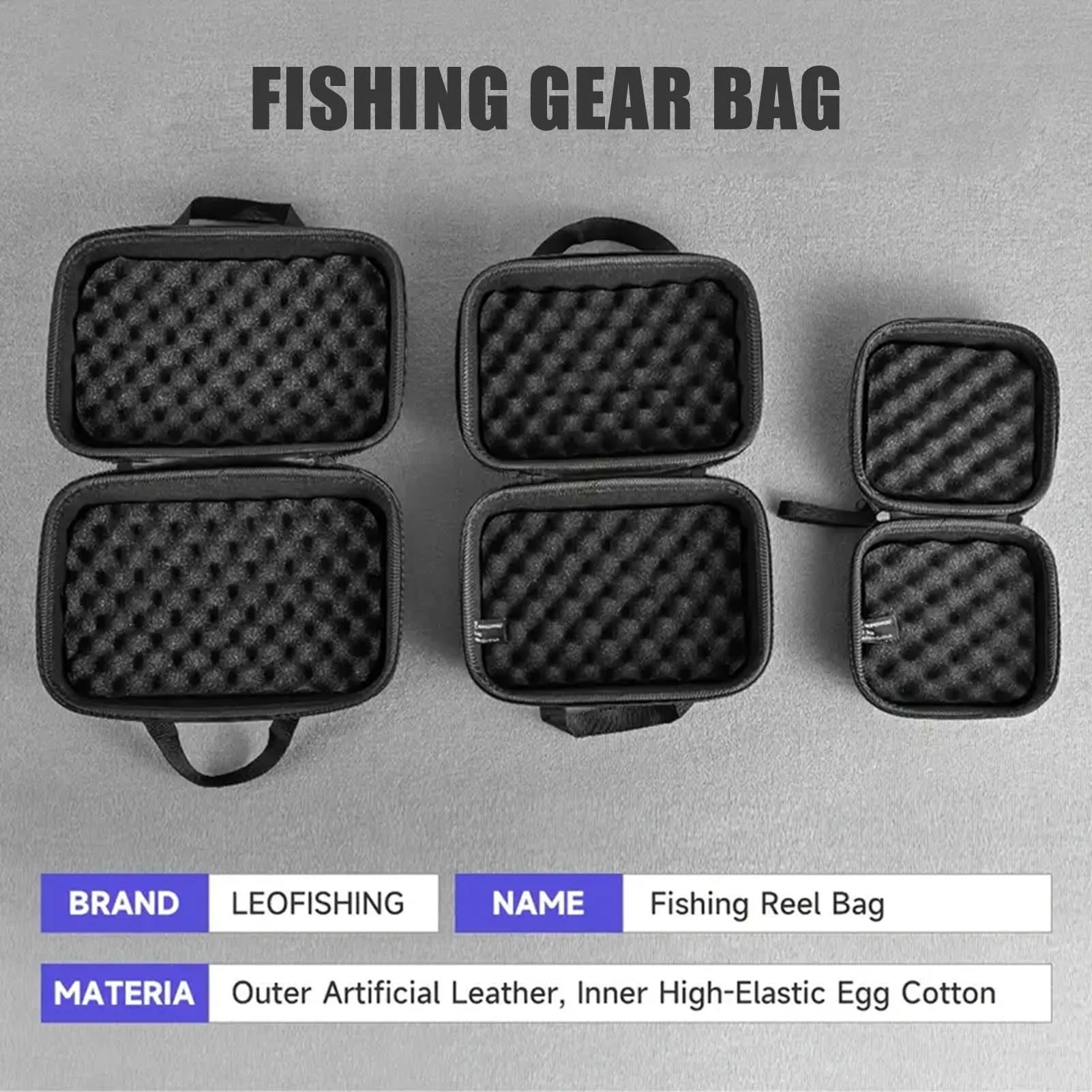 Fishing Reels Storage Bag Easy to Carry with Handle Tool Zipper Pouch Suitable for Fishing Equipment
Fishing Reels Storage Bag Easy to Carry with Handle Tool Zipper Pouch Suitable for Fishing Equipment