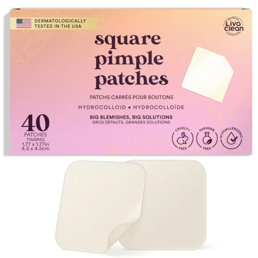 40CT Large Pimple Patches for Face - Big Pimple Patches Large Hydrocolloid Patch for Blemishes - Body Nose Forehead Chin Acne P
40CT Large Pimple Patches for Face - Big Pimple Patches Large Hydrocolloid Patch for Blemishes - Body Nose Forehead Chin Acne P