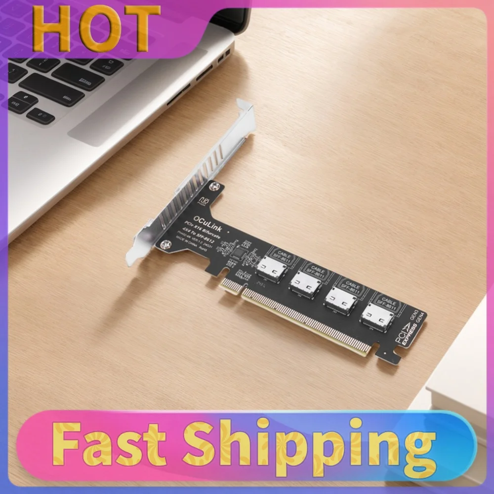 PCIE 4.0 X16 To 1/4Port OCulink SFF-8612 Split Expansion Card PCI Express GEN4 64Gb 1/4X SFF-8612 SFF-8611 Internal Adapter
PCIE 4.0 X16 To 1/4Port OCulink SFF-8612 Split Expansion Card PCI Express GEN4 64Gb 1/4X SFF-8612 SFF-8611 Internal Adapter