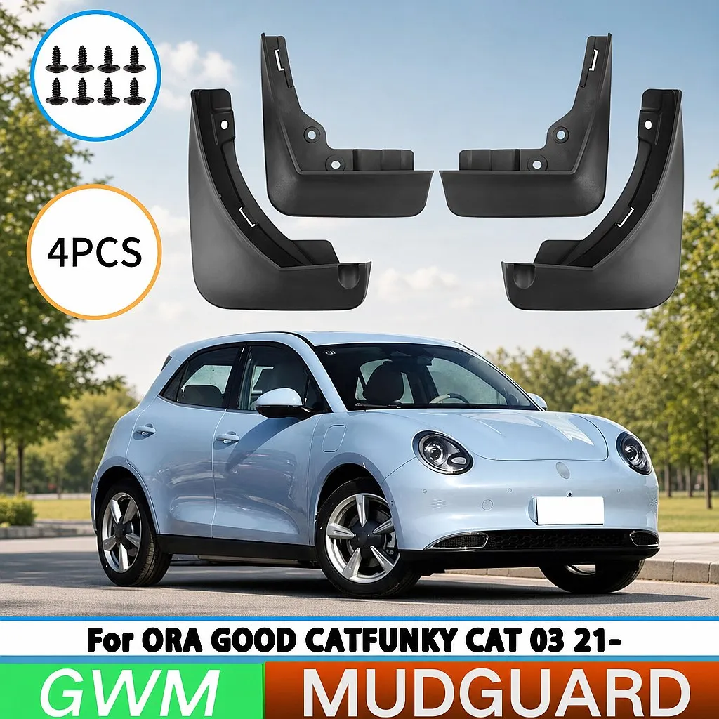 For Great Wall Ora Good Cat 03 2021-2024 Car Tire Fender Splash Guard 4Pcs Front Rear Mud Flaps
For Great Wall Ora Good Cat 03 2021-2024 Car Tire Fender Splash Guard 4Pcs Front Rear Mud Flaps