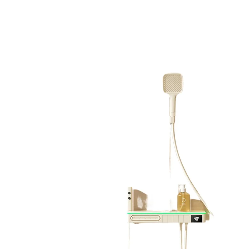 *Cream wind five-speed waist spray digital ambient light thermostatic shower piano button bathroom shower set
*Cream wind five-speed waist spray digital ambient light thermostatic shower piano button bathroom shower set