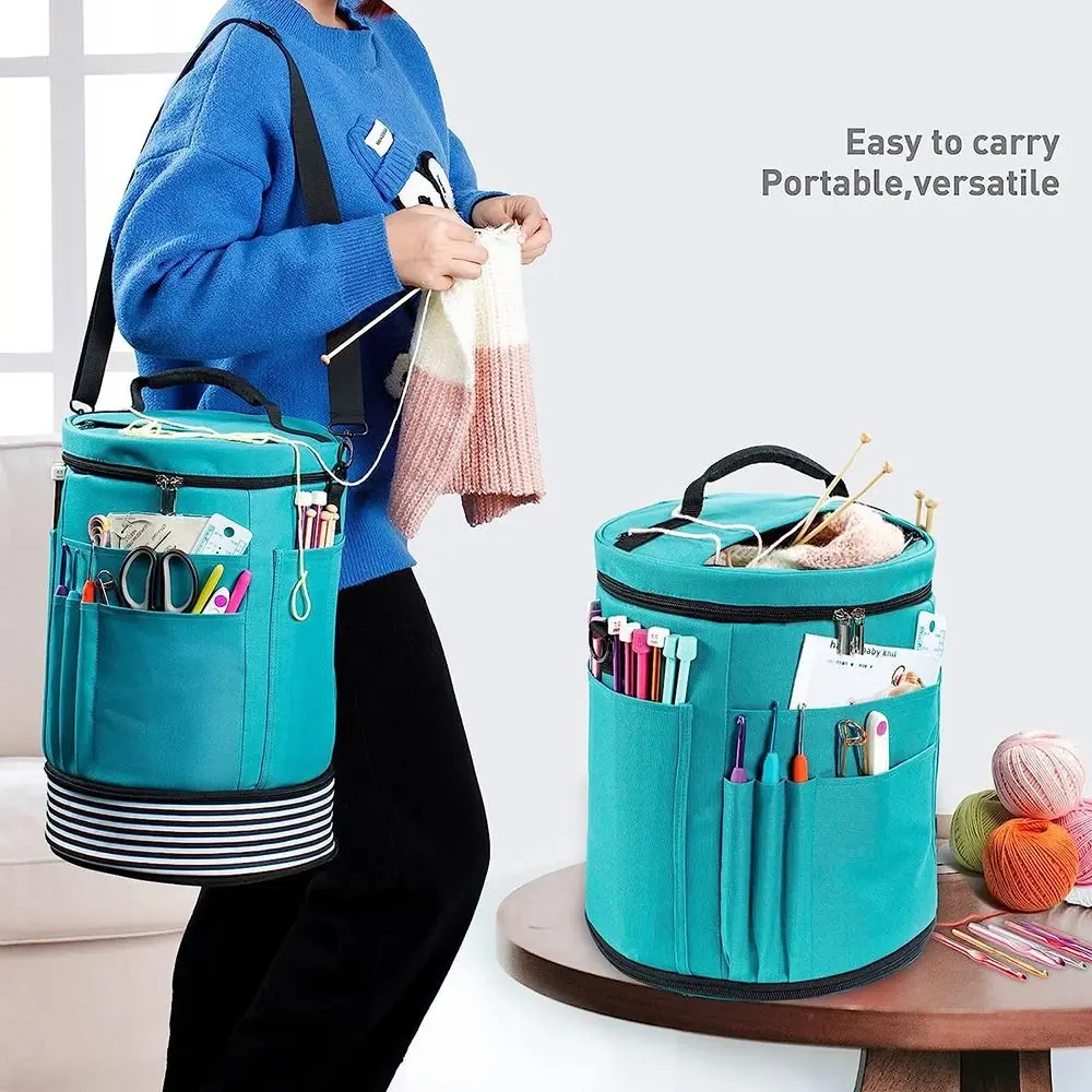 Durable Portable Knitting Bag Water Resistant Expandable Crochet Bag Large Capacity Yarn Storage Bag
Durable Portable Knitting Bag Water Resistant Expandable Crochet Bag Large Capacity Yarn Storage Bag