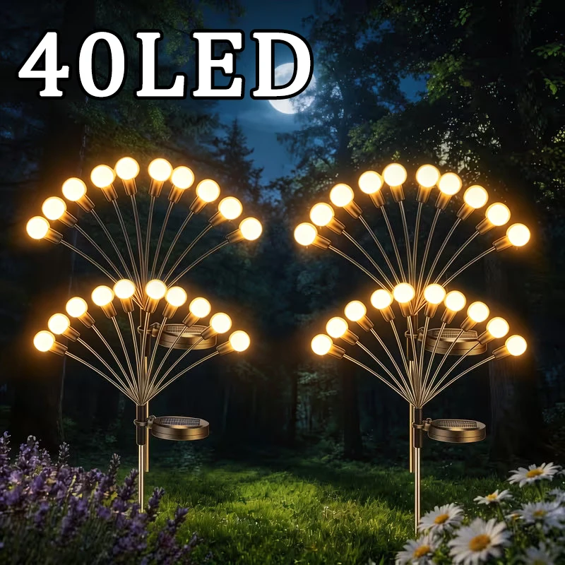 LED Firefly Solar Lights Garden Decor Swaying with The Wind Sway Path Lights Waterproof for Outdoor Lawn Walk Patio
LED Firefly Solar Lights Garden Decor Swaying with The Wind Sway Path Lights Waterproof for Outdoor Lawn Walk Patio
