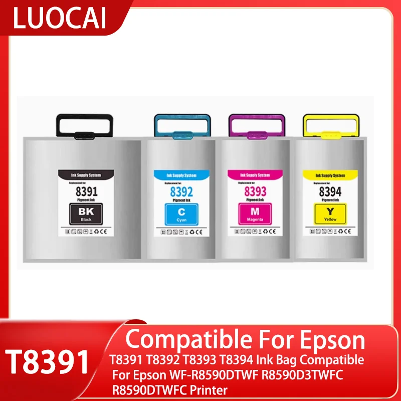 T8391 T8392 T8393 T8394 Ink Bag Compatible For Epson WF-R8590DTWF R8590D3TWFC R8590DTWFC Printer
T8391 T8392 T8393 T8394 Ink Bag Compatible For Epson WF-R8590DTWF R8590D3TWFC R8590DTWFC Printer