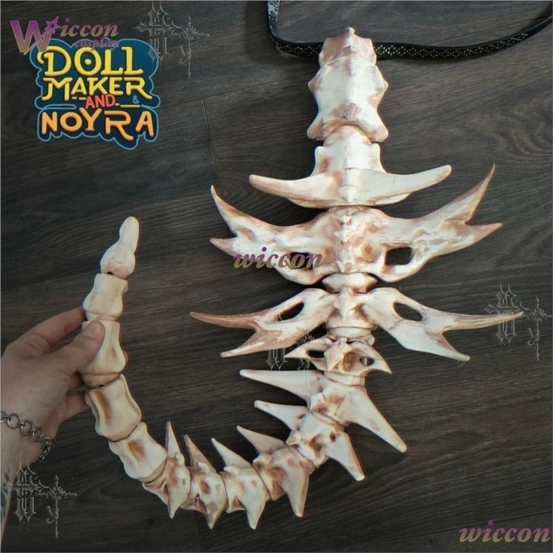 Cos C COS Articulated Bone Spine Demonn Tail Skeleton Dragon Cosplay Prop Gothic Flexible Bone Tail Anime Halloween Live Stream
Cos C COS Articulated Bone Spine Demonn Tail Skeleton Dragon Cosplay Prop Gothic Flexible Bone Tail Anime Halloween Live Stream