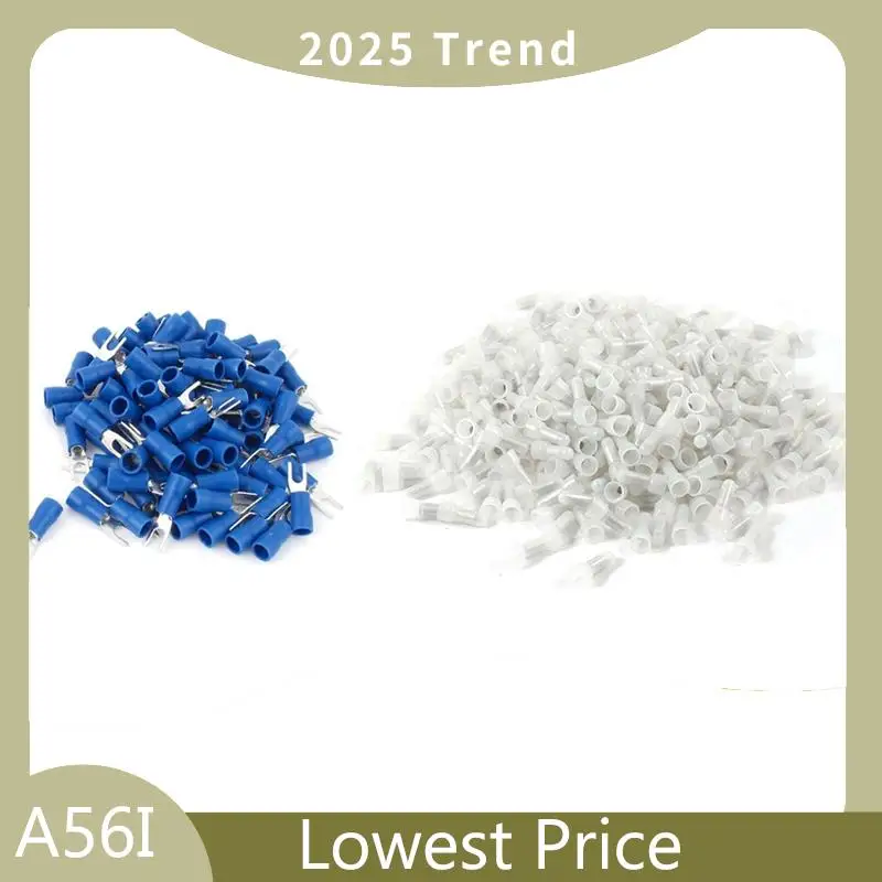 ABDD 300 Pcs CE-1 Closed End Wire Connectors 22-18 Gauge & 200Pcs 16-14 AWG Red Blue Wire Connector Insulated Fork Terminal
ABDD 300 Pcs CE-1 Closed End Wire Connectors 22-18 Gauge & 200Pcs 16-14 AWG Red Blue Wire Connector Insulated Fork Terminal