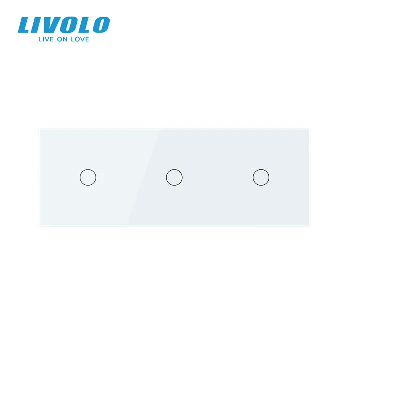 Livolo Standard EU, роскошный настенный тройной сенсорный переключатель, VL-C703-11, с панелью из хрустального стекла
Livolo Standard EU, роскошный настенный тройной сенсорный переключатель, VL-C703-11, с панелью из хрустального стекла