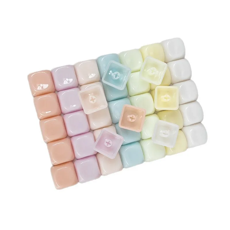 10PCS PC Resin Mirror-Finish Macaron-Colored Keycaps Smooth Cute Gummy-Style MX Mechanical Keyboard DIY Keycaps
10PCS PC Resin Mirror-Finish Macaron-Colored Keycaps Smooth Cute Gummy-Style MX Mechanical Keyboard DIY Keycaps