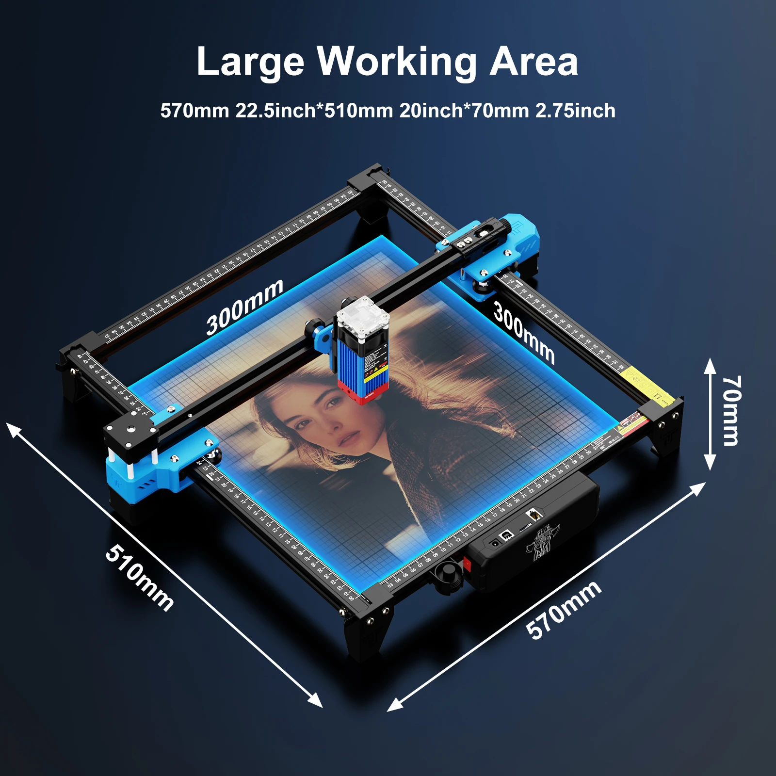 New TwoTrees TTS-55/TTS-10 Pro Laser Engraver/Cutter 445nm, 300x300mm, 0.1mm Precision, WiFi/USB/Offline, MAC/Win, Safe Design
New TwoTrees TTS-55/TTS-10 Pro Laser Engraver/Cutter 445nm, 300x300mm, 0.1mm Precision, WiFi/USB/Offline, MAC/Win, Safe Design 