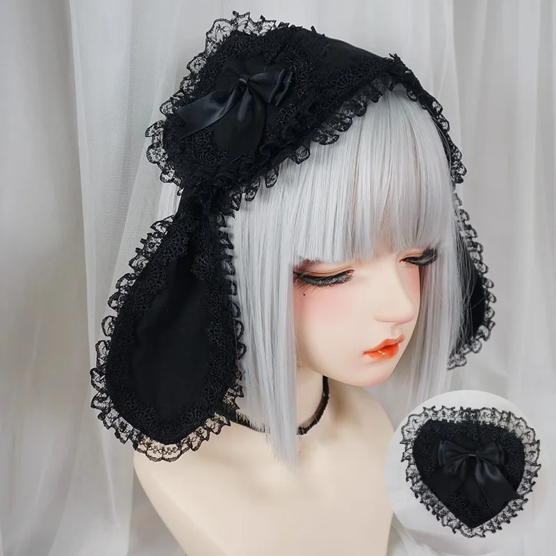 New Harajuku Lolita Lace Headband Removable Black Gothic Y2K Headpiece Cosplay Versatile Hair Accessory
New Harajuku Lolita Lace Headband Removable Black Gothic Y2K Headpiece Cosplay Versatile Hair Accessory