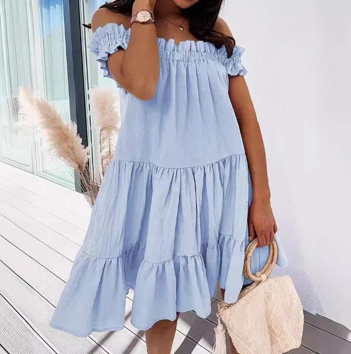 Casual Blue Pleated One Shoulder Dress Sexy Elegant Dresses for Women Female Clothing Outfits New Fashion Mini Women's Dresses
Casual Blue Pleated One Shoulder Dress Sexy Elegant Dresses for Women Female Clothing Outfits New Fashion Mini Women's Dresses