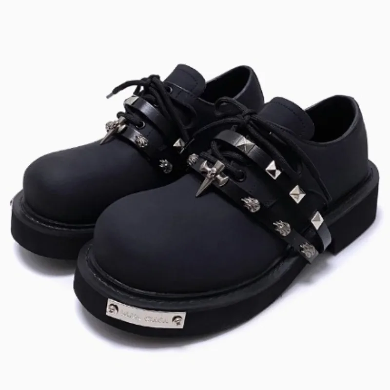2026 New Men's Round-headed Platform Leather Shoes High-quality Men's Patent Leather Glossy Lace-up Casual Shoes Women's Shoes
2026 New Men's Round-headed Platform Leather Shoes High-quality Men's Patent Leather Glossy Lace-up Casual Shoes Women's Shoes