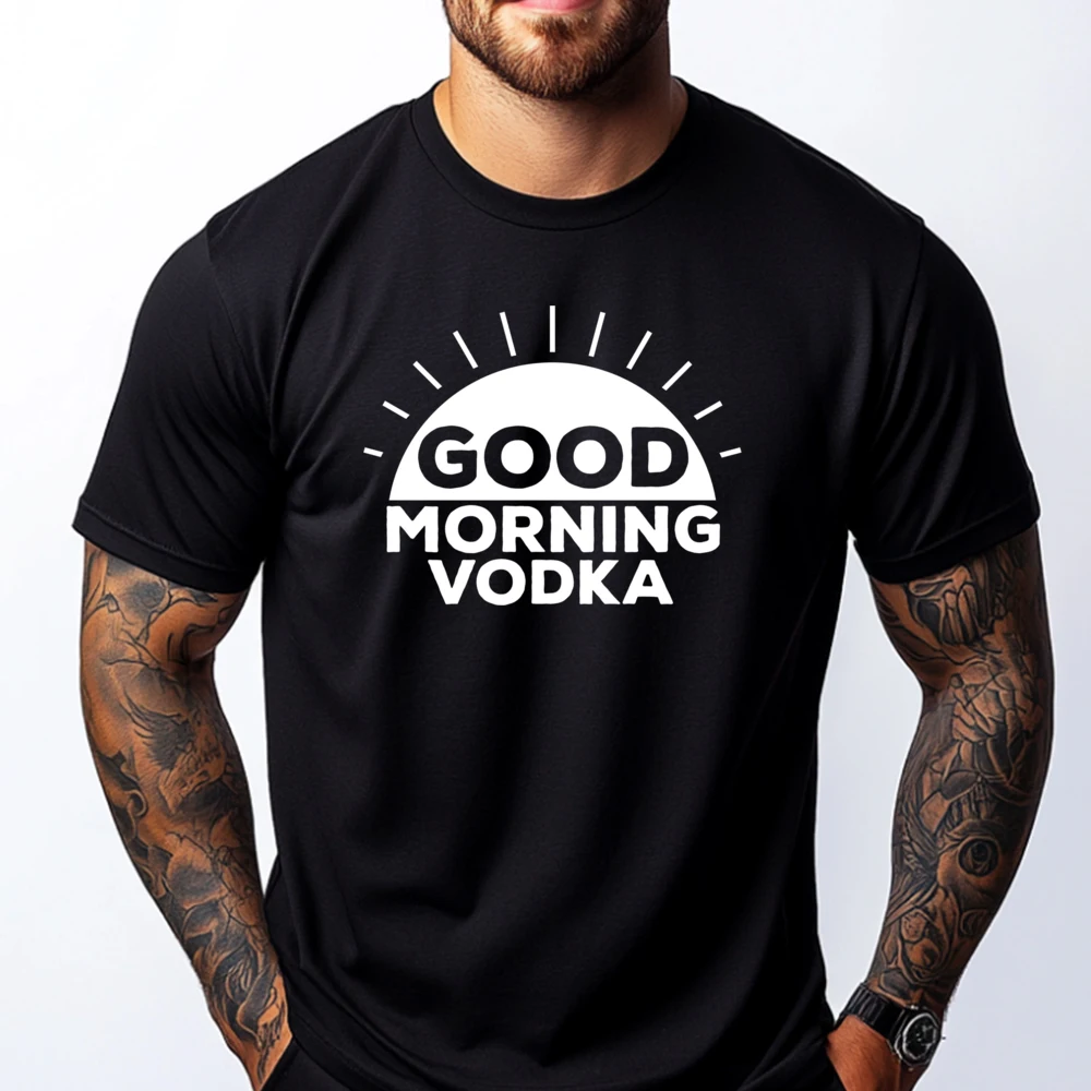 Good Morning Vodka Designer T Shirt Men Mens Funny Gifts Tops T Shirt Graphic Cotton Short Sleeve Party
Good Morning Vodka Designer T Shirt Men Mens Funny Gifts Tops T Shirt Graphic Cotton Short Sleeve Party