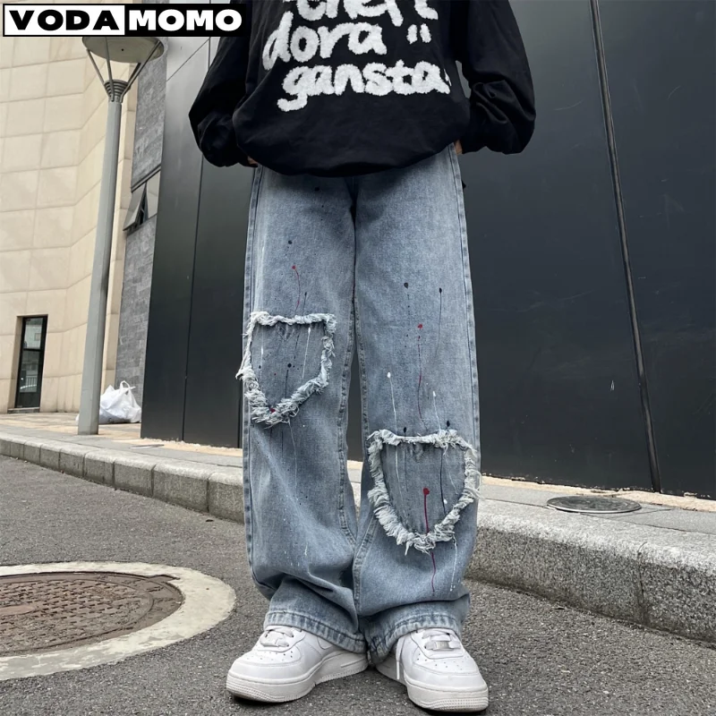 Washed Straight Jeans Men's Solid Color Loose Casual Denim Pants High Street Male Fashion Hip Hop New Trousers pantalon homme
Washed Straight Jeans Men's Solid Color Loose Casual Denim Pants High Street Male Fashion Hip Hop New Trousers pantalon homme