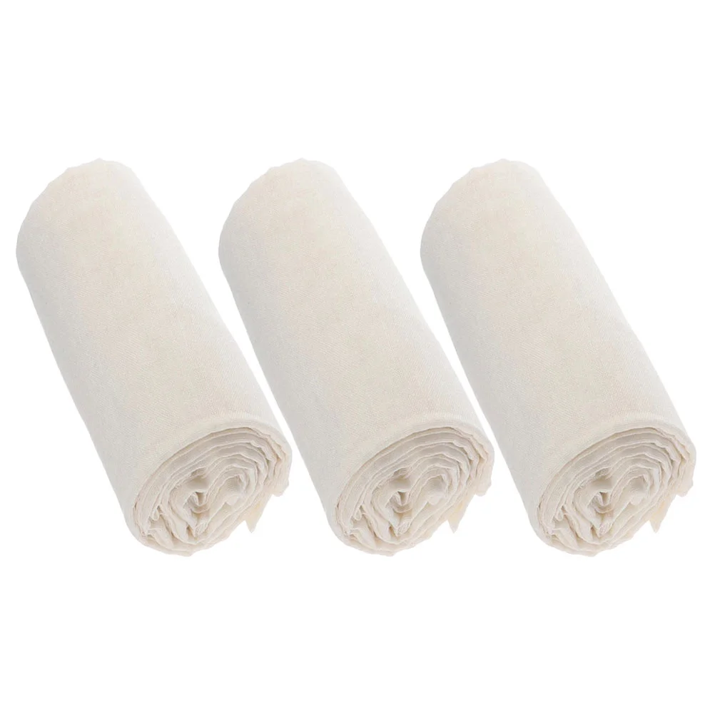 3 Pcs Filter Cheese Cloth Cloths for Straining Reusable Gauze Beige Cotton Cheesecloth
3 Pcs Filter Cheese Cloth Cloths for Straining Reusable Gauze Beige Cotton Cheesecloth