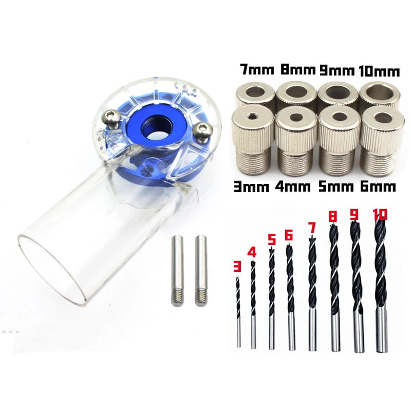 Woodworking Dowel Jig Kit with 8 Steel Bushings Self Centering Drill Guide Locator Aluminum Alloy Hole Puncher for Precise Joint
Woodworking Dowel Jig Kit with 8 Steel Bushings Self Centering Drill Guide Locator Aluminum Alloy Hole Puncher for Precise Joint