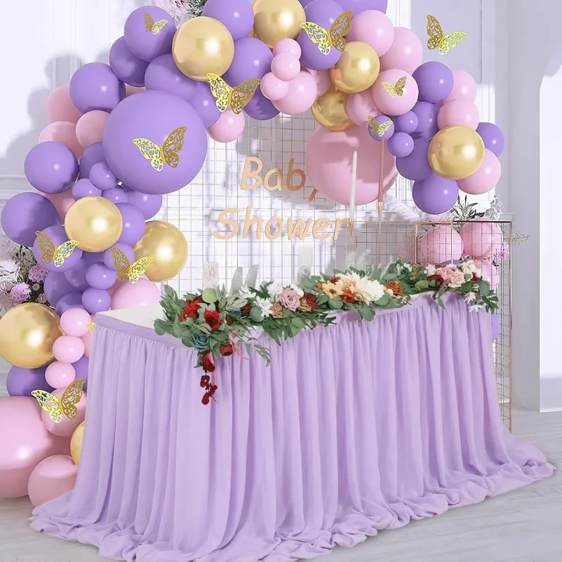 White Chiffon Ruffle Table Skirt Rectangle Table Skirting Wedding Baby Shower Birthday Party Home Event Decoration
White Chiffon Ruffle Table Skirt Rectangle Table Skirting Wedding Baby Shower Birthday Party Home Event Decoration