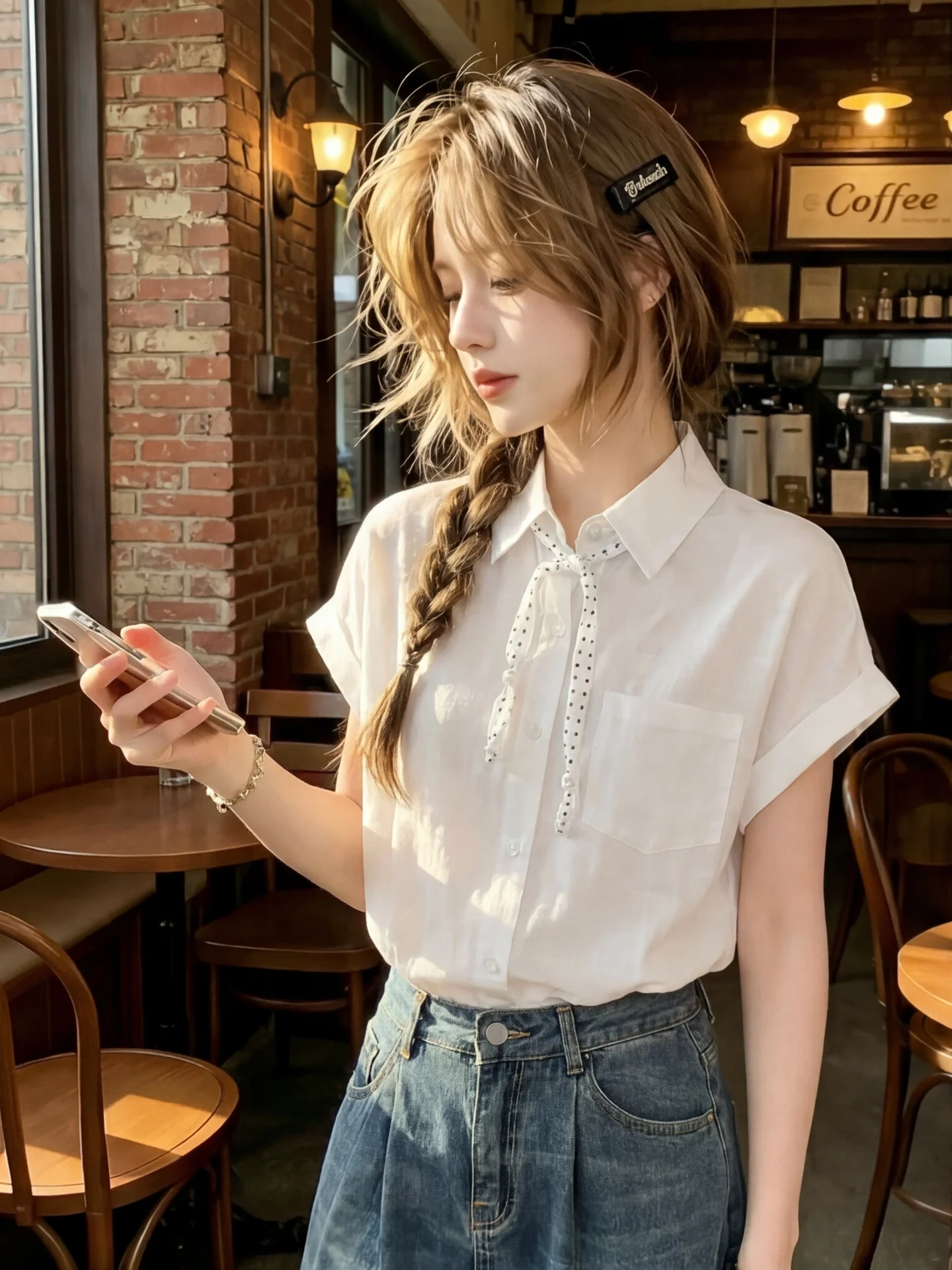 Chic Polka Dot Bow Tie Sleeveless Shirt Women Summer Youthful Korean Style Loose Fit Short Sleeve White Collar
Chic Polka Dot Bow Tie Sleeveless Shirt Women Summer Youthful Korean Style Loose Fit Short Sleeve White Collar