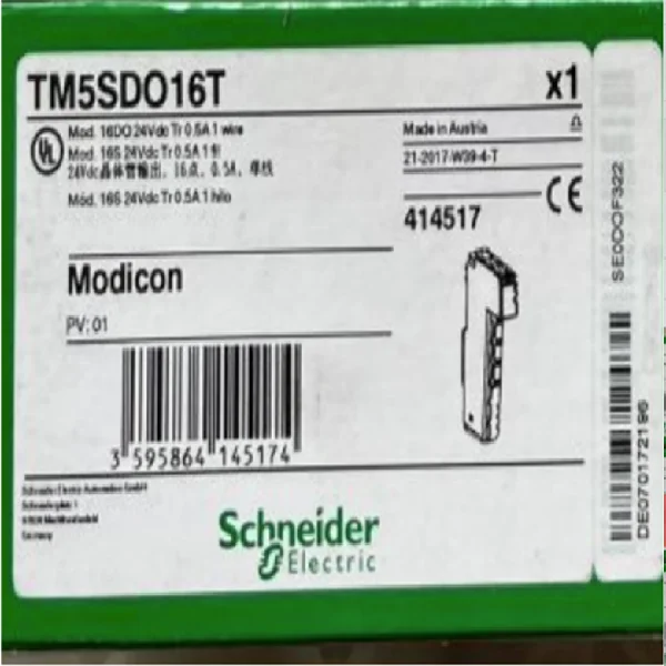 1 шт. Tm5sdo16t/Совершенно новый оригинальный точечный ПЛК
1 шт. Tm5sdo16t/Совершенно новый оригинальный точечный ПЛК