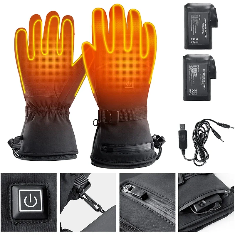 Motorcycle Heated Gloves Winter Warm Lithium Battery Heated Gloves Touch Screen Waterproof Cycling Heated Rechargeable Gloves
Motorcycle Heated Gloves Winter Warm Lithium Battery Heated Gloves Touch Screen Waterproof Cycling Heated Rechargeable Gloves