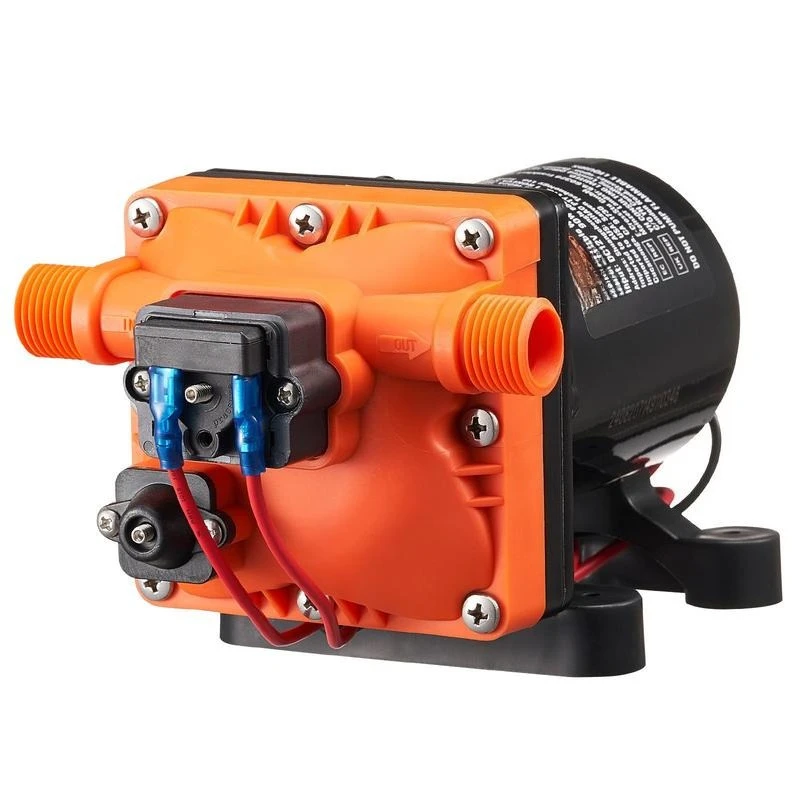 12V Diaphragm Pump, 3 GPM (11.36 L/min), 4-Chamber 12 Volt DC Water Pump with Automatic Pressure Switch 40-100 PSI Adjustable, 55 PSI, 1/2'' MNPT Port, for RV Yacht Food Truck Camper Marine
12V Diaphragm Pump, 3 GPM (11.36 L/min), 4-Chamber 12 Volt DC Water Pump with Automatic Pressure Switch 40-100 PSI Adjustable, 55 PSI, 1/2'' MNPT Port, for RV Yacht Food Truck Camper Marine
