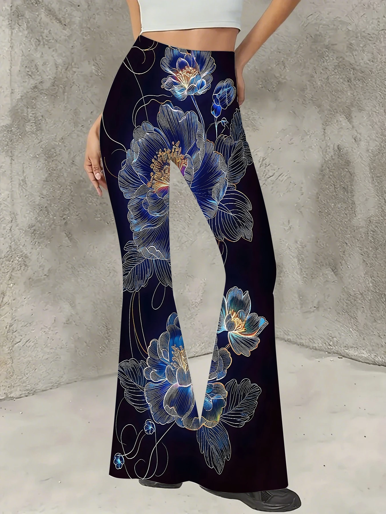 Women's All-Over Print Flared Leggings Stretchy High Waist Bell Bottom Pants
Women's All-Over Print Flared Leggings Stretchy High Waist Bell Bottom Pants