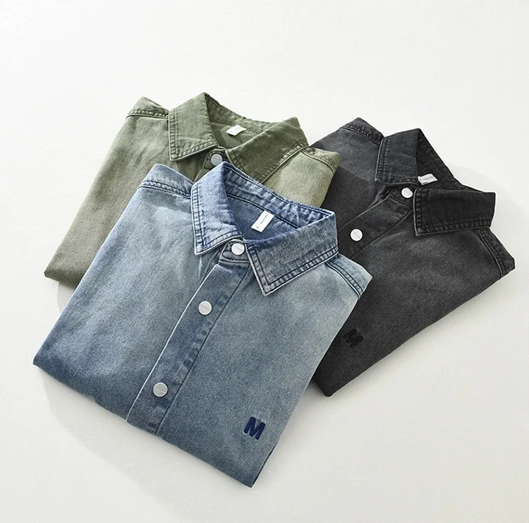 Japanese Retro Denim Shirt Men Spring Autumn 2025 New Long Sleeve Jean Shirts Man Street Style Embroidery Shirt Youth Cowboy Top
Japanese Retro Denim Shirt Men Spring Autumn 2025 New Long Sleeve Jean Shirts Man Street Style Embroidery Shirt Youth Cowboy Top