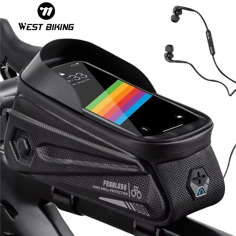 WEST BIKING Bicycle Bag Waterproof 7.0 Inch Phone Case 1.7L Touch Screen Top Tube Front Frame Bag Road MTB Cycling Accessories
WEST BIKING Bicycle Bag Waterproof 7.0 Inch Phone Case 1.7L Touch Screen Top Tube Front Frame Bag Road MTB Cycling Accessories