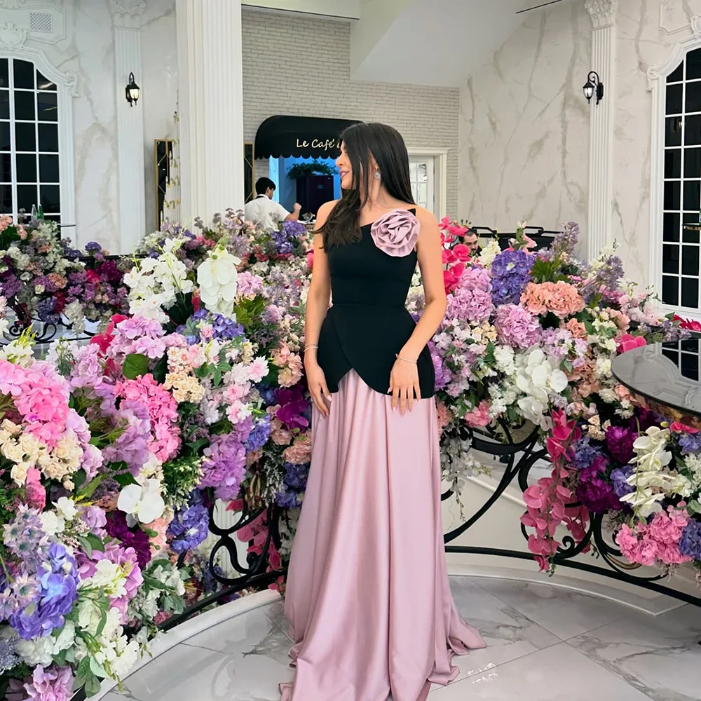 Customized A-Line Prom Dresses Floor-Length Strapless Sleeveless Evening Gown Fashion Flowers Simple Draped Casual Party Gown
Customized A-Line Prom Dresses Floor-Length Strapless Sleeveless Evening Gown Fashion Flowers Simple Draped Casual Party Gown