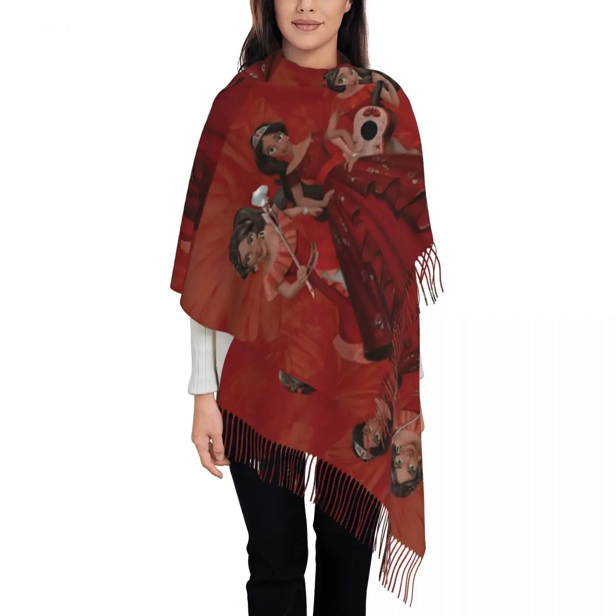 Custom Tassel Scarf Women Soft Cute Cartoon Shawl Wrap Lady Winter Fall Scarves
Custom Tassel Scarf Women Soft Cute Cartoon Shawl Wrap Lady Winter Fall Scarves