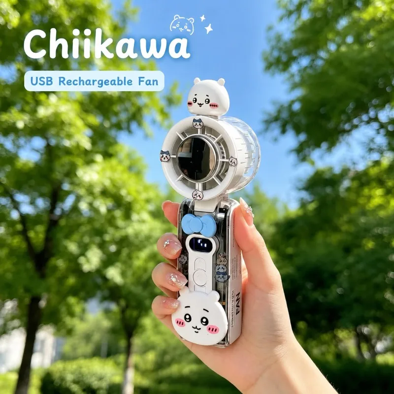 Kawaii Chiikawa Portable Handheld Fan Mini Cooling Desk Fan Foldable USB Rechargeable Neck Strap Long Battery Life Outdoor
Kawaii Chiikawa Portable Handheld Fan Mini Cooling Desk Fan Foldable USB Rechargeable Neck Strap Long Battery Life Outdoor
