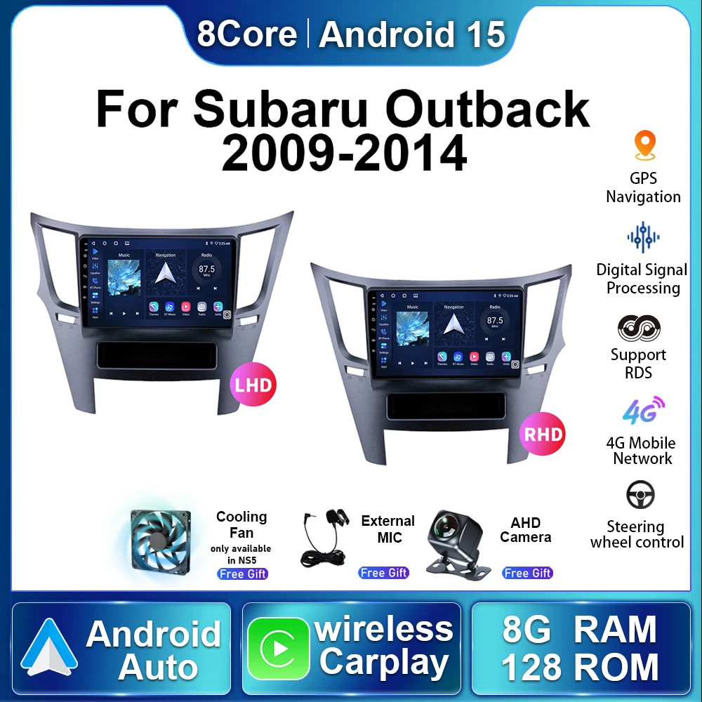 Octa-core 5G Car Radio For Subaru Outback 2009- 2014 Android15 Autoradio Multimedia Player Stereo Wireless Carplay NavigationGPS
Octa-core 5G Car Radio For Subaru Outback 2009- 2014 Android15 Autoradio Multimedia Player Stereo Wireless Carplay NavigationGPS